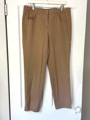 Basler Tan Jeans Stretch Straight Leg Mid Rise 5 Pocket Pants 44 10