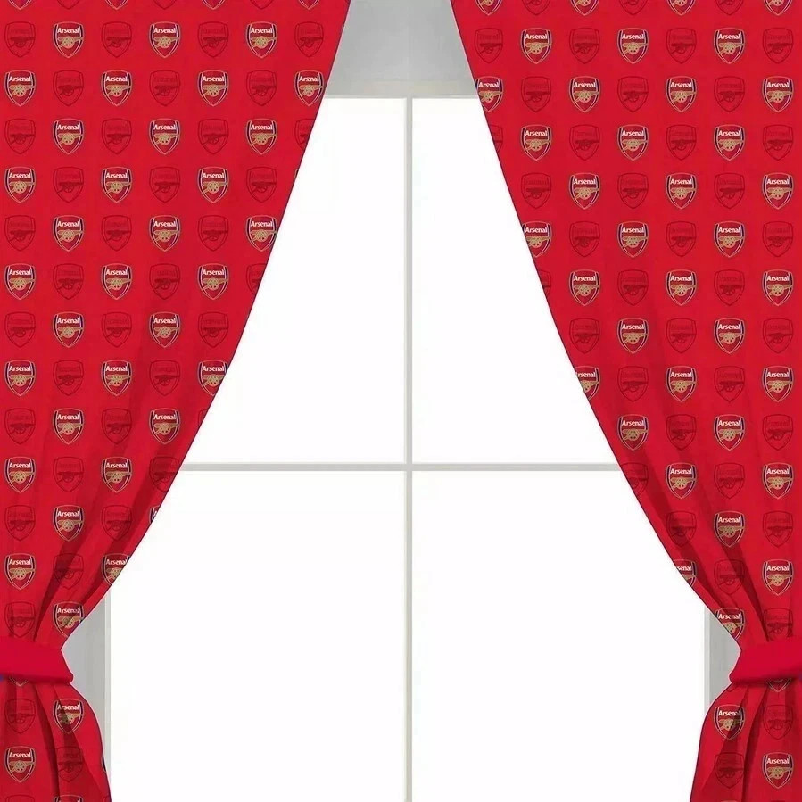 Arsenal FC Crest Curtains Repeat 54"" Crest Gift Fan Officially Licensed