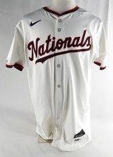 2024 Washington Nationals Luis Perdomo #56 Game Issued White Jersey 46 134