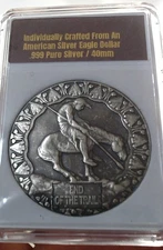 HOBO American Silver Eagle Dollar End Of The Trail Native Ameri Nickel ASE .999