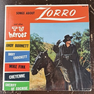 Songs About Zorro and Other TV Heroes - Mickey Mouse Club LP MM-28 VG / VG