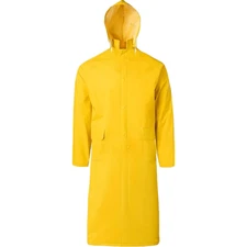 Ironwear 9220-Y 49" 3XL Yellow Raincoat with Hood, Poly Construction