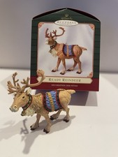 Ornamento renna vintage Hallmark Ready 2001 B3