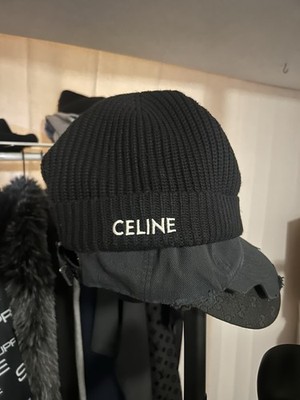 帽子 CELINE 21AW EMBROIDERED KNIT WOOL BEANIE Celine Embroidered Laine Wool Knit Beanie | eBay