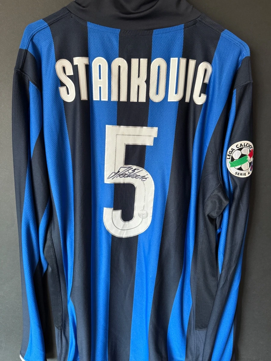 Maillot Inter Milan Externe 2004/2005 - Stankovic #25 - Taille 10-11 Ans - Mondo Replica