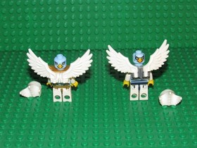Lot of 2 LEGO Legends of Chima Eris + Ewar Minifigures 70009 RW53