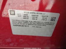 Driver Left Sun Visor Fits 18-19 LACROSSE 4582082