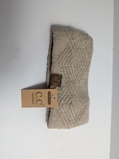 C.C Brand Headband NWT Fuzzy Lined HW-20 Diamond Cable Knit Ear Warmer