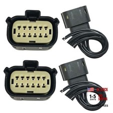 2PCS Headlight Connector Pigtail 12-Way , OE 68364272AA, Compatible with Ram