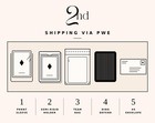White box with black silhouettes of Body Rune cards, labeled 1–5, showing shipping via PWE and team bag options.