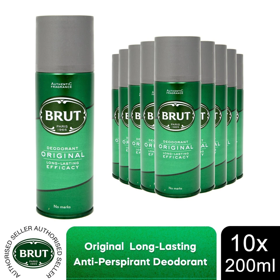 Brut Original Men's Deodorant Body Spray with Distinctive Fragrance, 200ml
