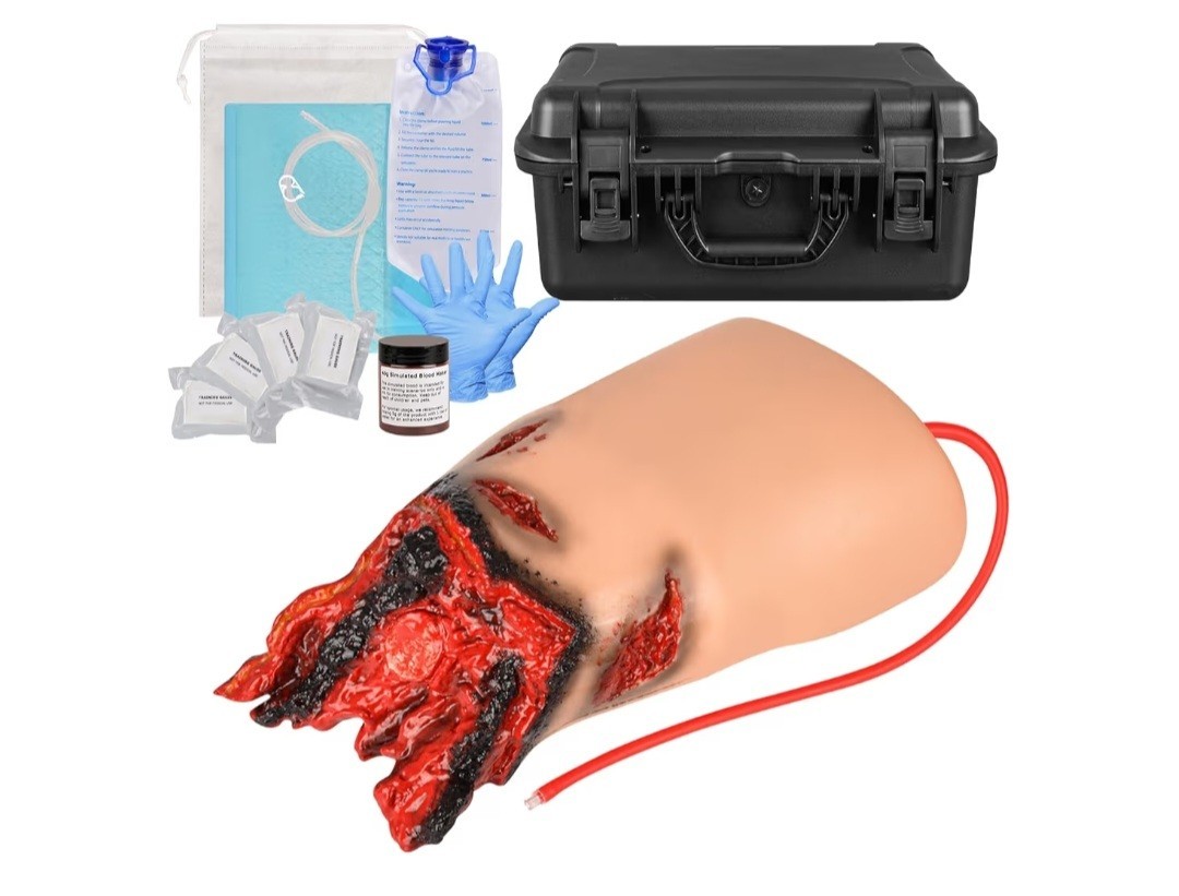 Kit de Entrenador de Muslos Embalaje de Heridas con Torniquete, Entrenador de Trauma de Extremidades Inferiores