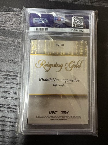 2024 Topps UFC Khabib Nurmagomedov Reigning Gold 1:560 Packs PSA 9 Gold Label - 第 2/2 張圖片