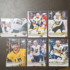 Upper Deck 2025-26 Series 1 Hockey Vegas Golden Knights 6 Base Card Lot