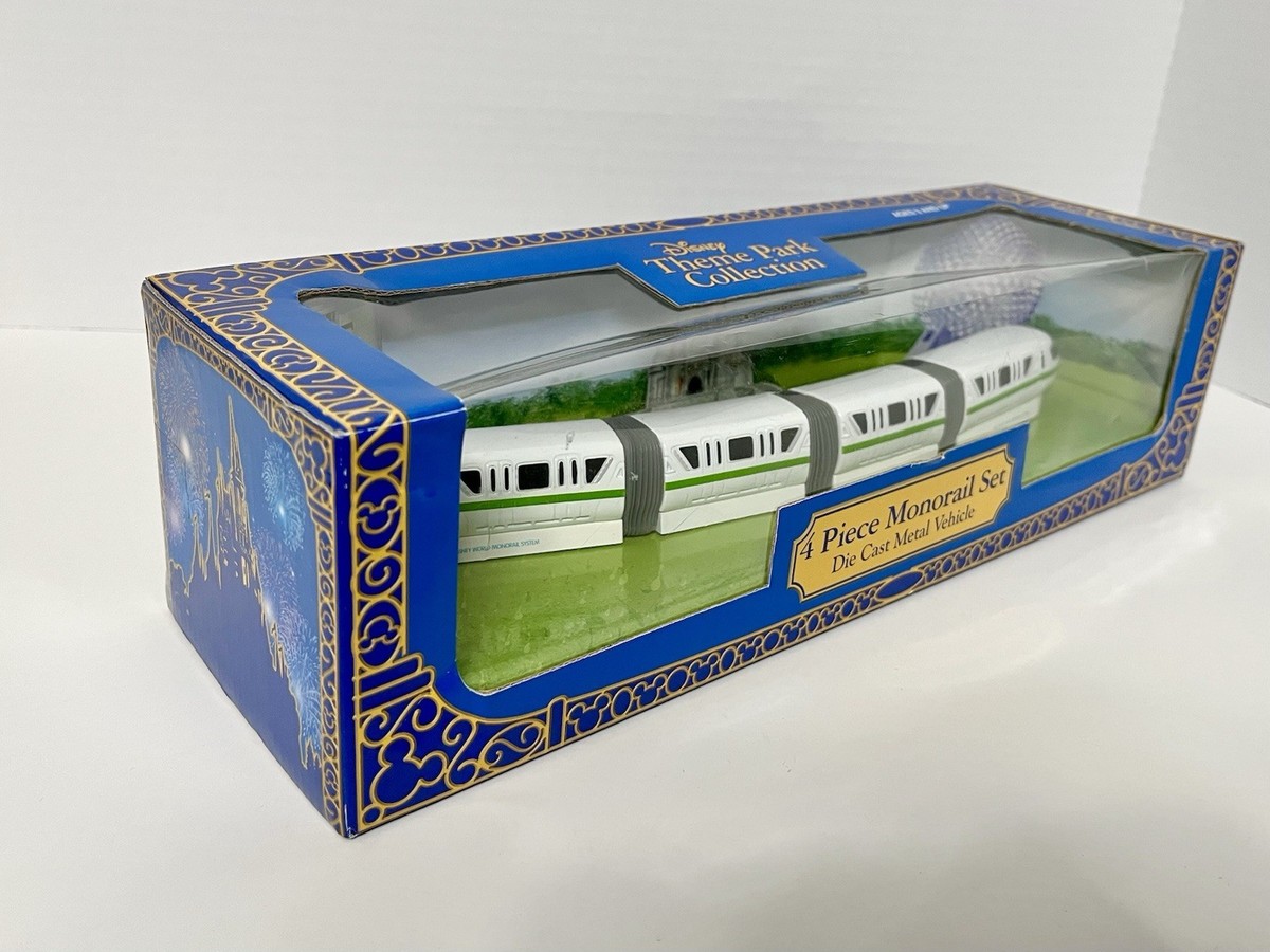 Disney Theme Park Collection Monorail Set Die Cast Metal Vehicle