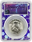 1954-S Franklin Half Dollar PCGS MS64 Trader Bea Label