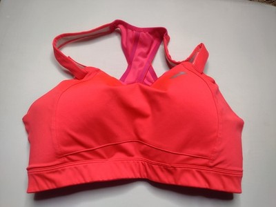 Brooks Juno Sports Bra 36E Orange Wireless High Impact Active Running A31