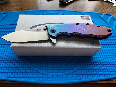 Zero Tolerance ZT 0562Ti Flipper Rick Hinderer GORGOUES BLURPLE FLOMASCUS ANO!