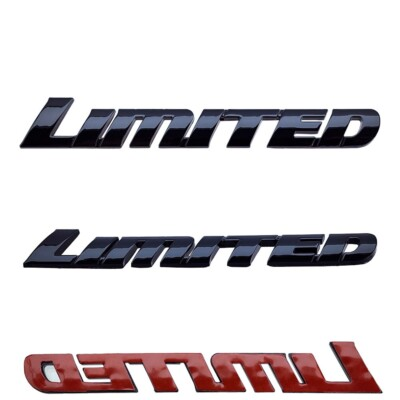 #ad GENUINE LIMITED EMBLEM GLOSS BLACK OEM REPLACEMENT 75458 0C020 5.75quot; x .850quot; $15.99