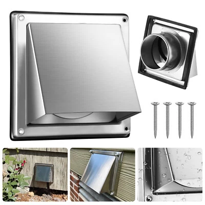 NSIOUTLET 4'' Stainless Steel Exhaust Air Dryer Vent Cover with 4 Screws for Kitchen Home