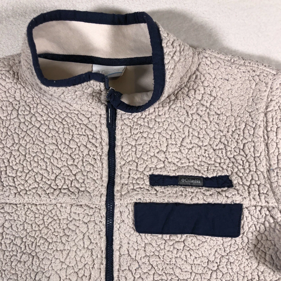 Columbia Mountain Sweater Girls XL Brown Outdoors Fleece Full Zip Pockets B2 - Image 2 of 4