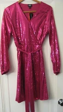 New I.N.C. Pink Sequin Dress Medium