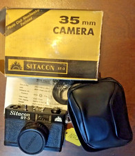New Vintage 35mm Sitacon ST-3 Film Camera W/ Shoulder Strap  Case Untested NOS
