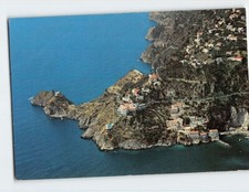 Postcard Aerial View Costiera Amalfitana Conca Dei Marini Italy