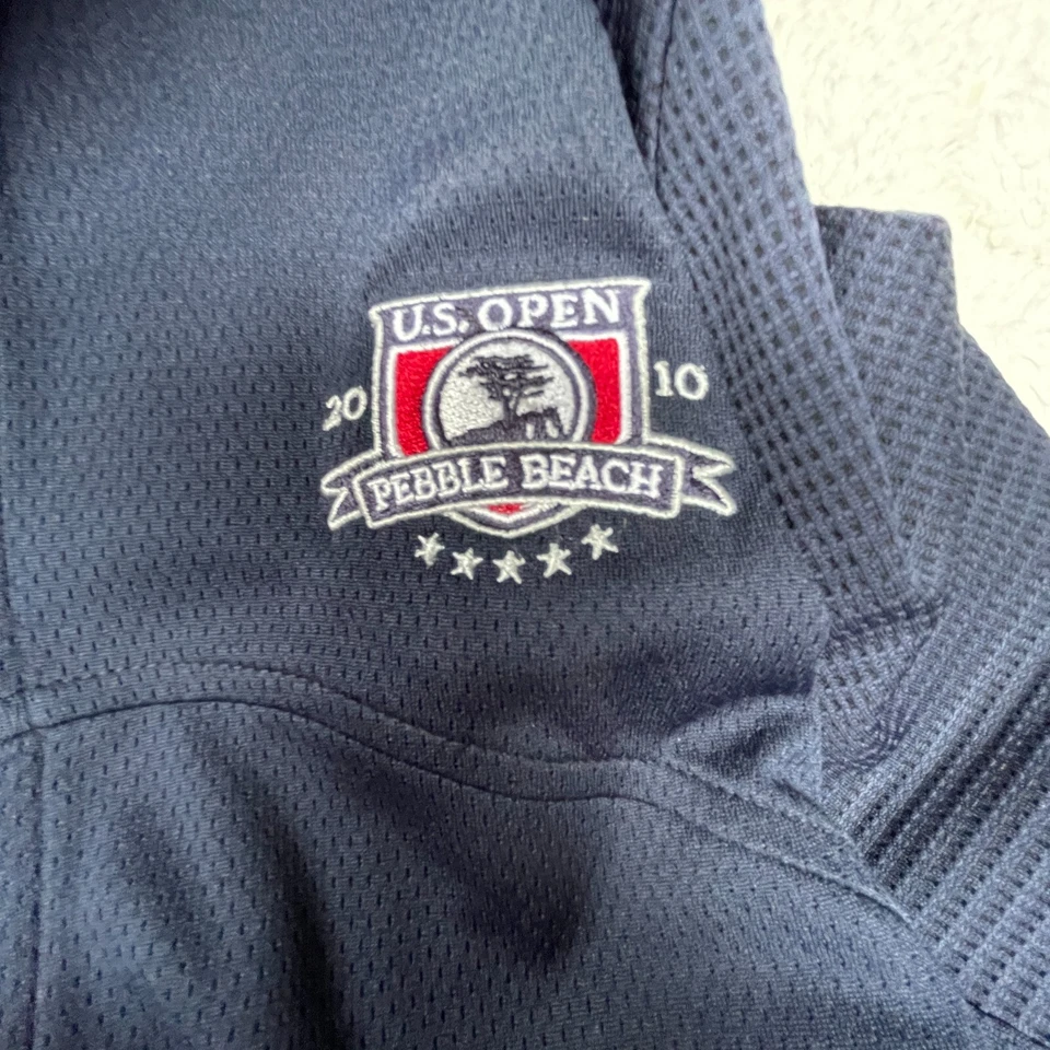 Chaqueta grande con cremallera Cutter & Buck CB Drytec para mujer abierta a Estados Unidos 2010 Pebble Beach azul marino Foto 4 de 4