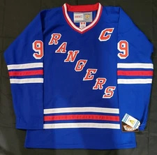 WAYNE GRETZKY RANGERS JERSEY CCM VINTAGE HOCKEY SIZE 52