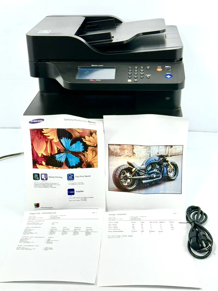 Samsung SL-C1860FW Xpress Multifunction Laser Printer Pg Ct: 6310, Needs Toner - Image 2 of 4