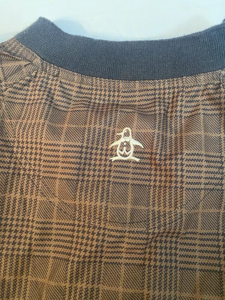 Vintage Grand Slam Golf Windbreaker Jacket Mens M Brown Pullover Logo (141) - Image 4 of 4