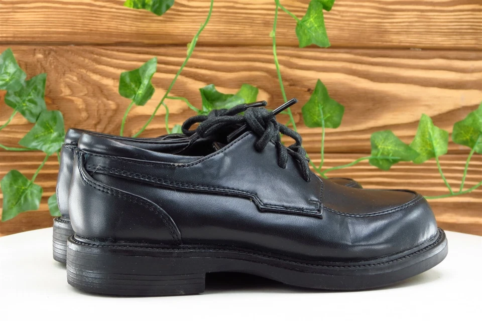 Oxford Derby Cherokee 11 medianos negros de cuero para niños pequeños Foto 4 de 4
