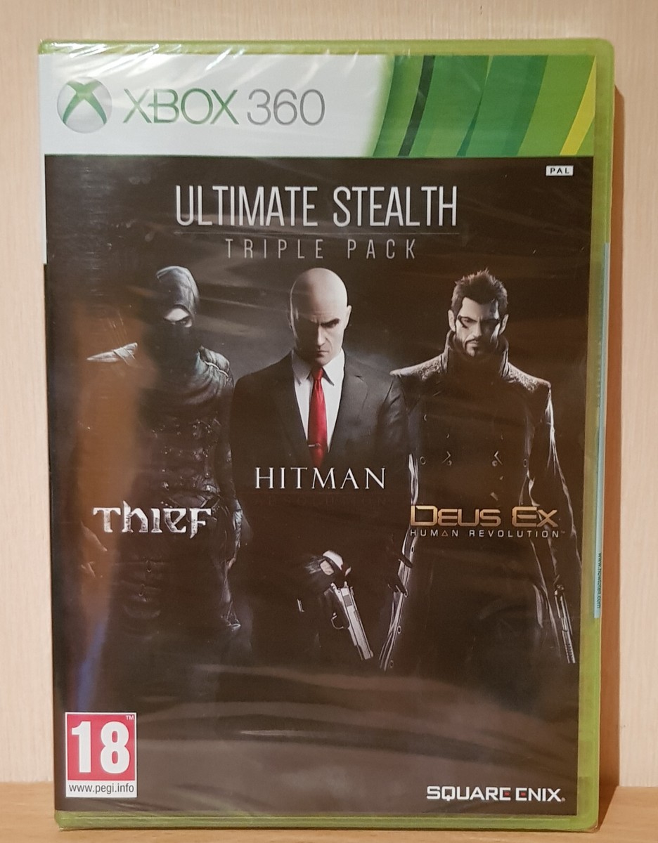 Pack Ultimate Stealth Triple - Xbox 360 - PAL FR (Thief, Hitman, Deus Ex) - Bon état