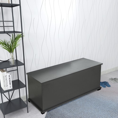 Modern Lift-Top Storage Chest Trunk Wood Bench Toy Box Organizer for Entryway - Picture 17 of 30