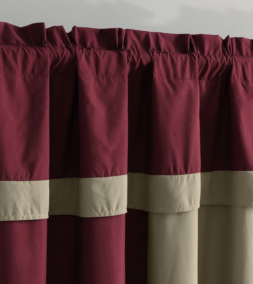 Juego de 4 cortinas de ventana bordadas florales Chezmoi Collection Vienna Foto 2 de 3