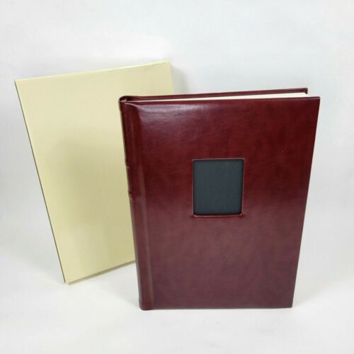 Professional 13"x 18" Brown Wedding Photo Album Leather  - Picture 1 of 8