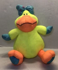 Vintage 1990 Stuffins Lumpy's Gang Yellow Duck Nylon Pufffalump Plush RARE
