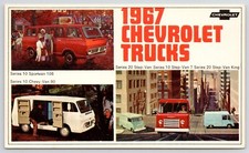 1967 Chevrolet Trucks Sportvan Chevy Van Step Van Dealer Advertising Postcard 1967 Chevrolet Trucks Sportvan Chevy Van Step Van Dealer Advertising Postcard