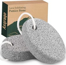 2PCS Natural Pumice Stone for Feet - Asqraqo Lava Pedicure Tools Hard Skin Call