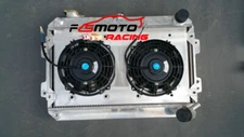 Aluminum Radiator+Shroud+Fan For 1979-1985 Mazda RX7 SA/FB S1 S2 S3 12A/13B MT
