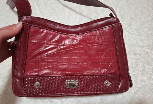 VTG NWOT Ego Burgundy Red Leather Purse Rare Find Crisp Clean