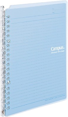 Campus Smart Ring Binder, A5 Light Blue Binder Notebook Up to 25 Sheets