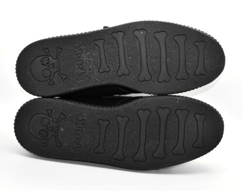 B2 Auth TUK Black Leather Buckle Straps Goth Creepers Shoes Size US 12 EU 45 - Picture 5 of 9