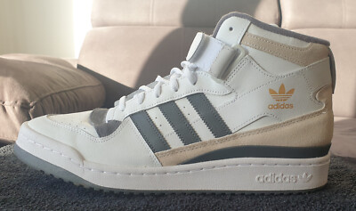 adidas forum mid / weiß grau beige / Größe 46 / wie neu