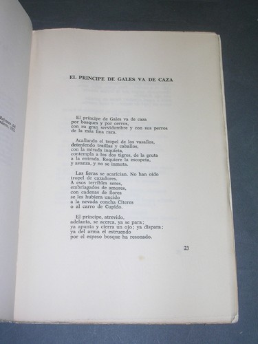 Chasse la chasse dans la poésie Altazor la caza en la poesia 1965 numéroté - Picture 3 of 4