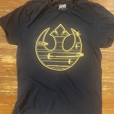 Star Wars Rebel Alliance Logo Fifth Sun T Shirt Size Kids Medium Black