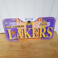 Vintage Los Angeles Lakers Plastic License Plate, Made In USA!