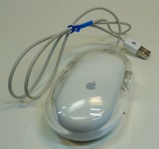 Vintage Apple M5769 White/Clear USB Wired Optical Mouse