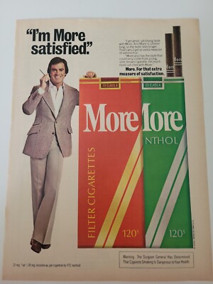 where can i buy more menthol cigarettes 1979 More filter menthol cigarettes man suit smoking vintage ad